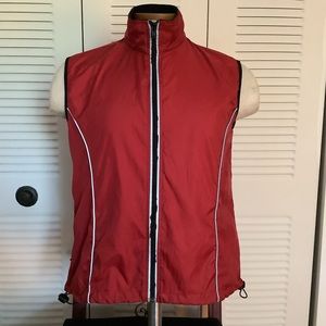 Mens Zip Front Reflective Mesh Back Windbreaker M